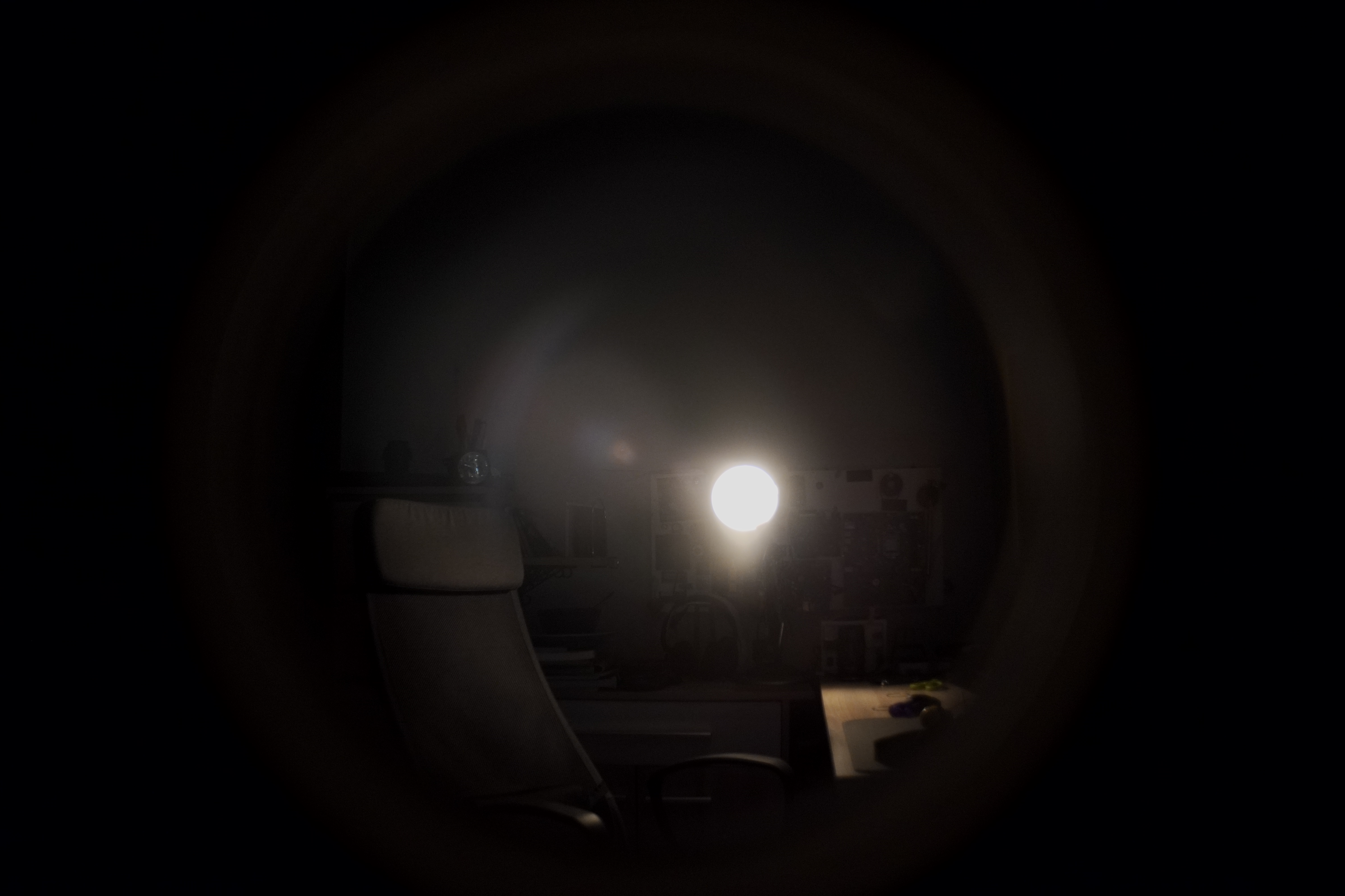 an image thaken through the lens.