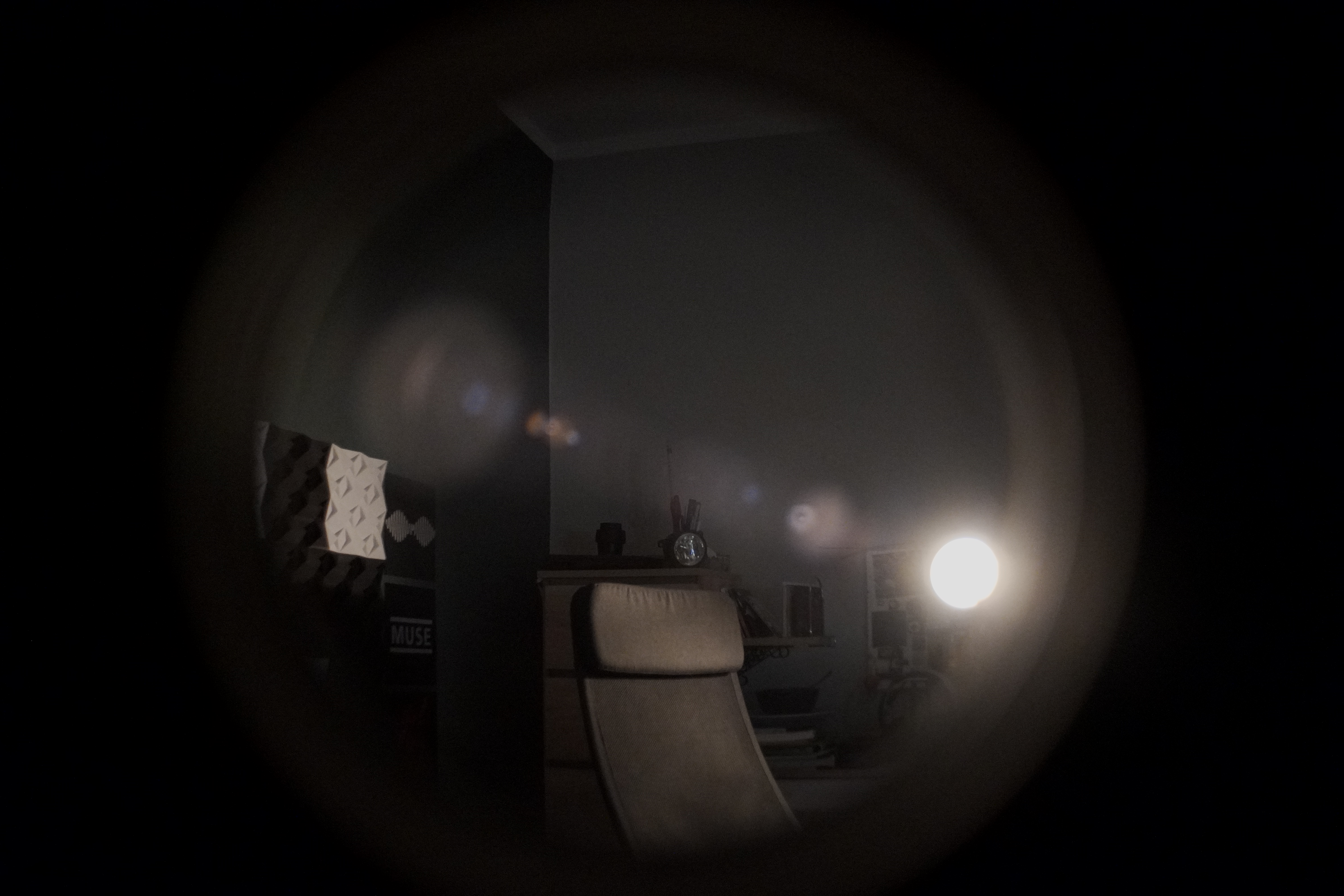 an image thaken through the lens.